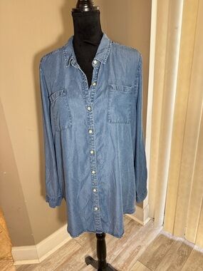 Lucky Brand Light Blue Denim Shirt
